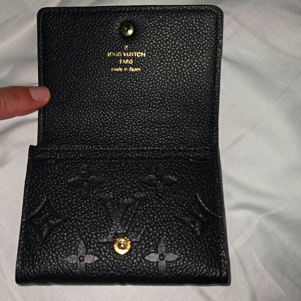 Louis Vuitton Black Emprinte Card Holder